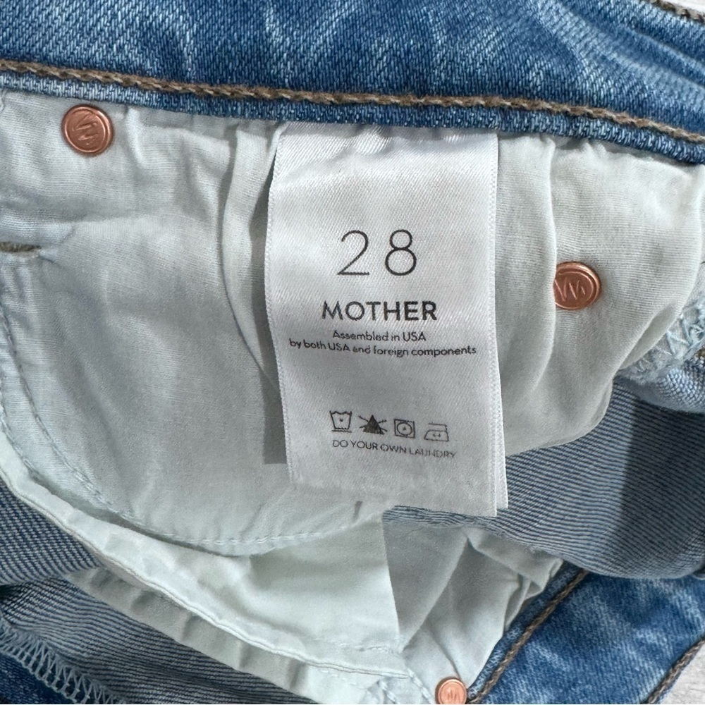 MOTHER THE MID RISE DAZZLER ANKLE FRAY KEANS - Hopeless Romantic - Sz - 28 - Picture 8 of 11